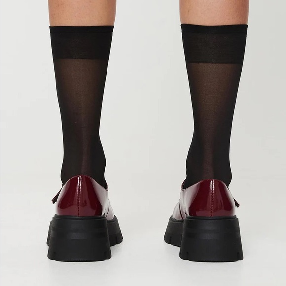 NIB Princess Polly Ellie Mary Jane Heels Red US 5 - Picture 4 of 4